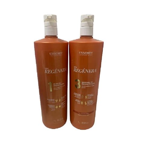 Kit Essendy Regenera Shampoo 1000Ml Máscara 1000Ml Submarino