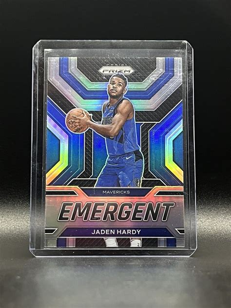 Panini Prizm Jaden Hardy Emergent Rookie Silver Dallas