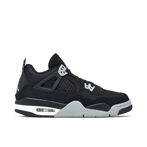 Air Jordan 4 Retro Se Black Canvas Gs Dv0553 006 Laced