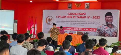 Sosialisasi Pilar Mpr Ri Habib Fahmy Gelar Sosialisasi Pilar Untuk