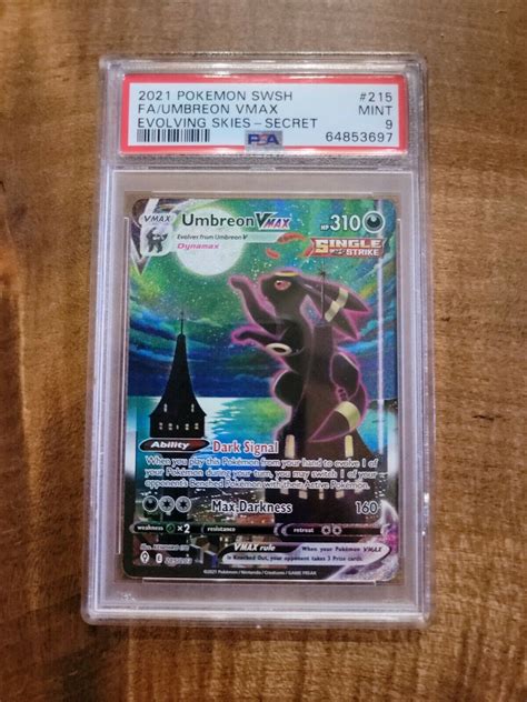 Mavin Umbreon VMAX Alt Art Evolving Skies 2021 Pokemon TCG PSA Graded 9