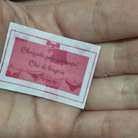 Tag de lembrancinha chá de lingerie arte digital Elo7