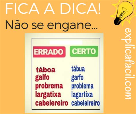 Dica de Português Explica Fácil