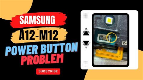 Samsung Galaxy A12 Power Button Not Working Cable Broken Fix Youtube