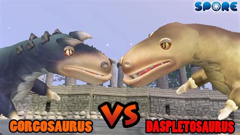 Gorgosaurus Vs Daspletosaurus Dino Arena S3e5 Spore Youtube