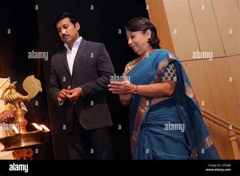 New Delhi India September Politician Rajyavardhan Singh Rathore