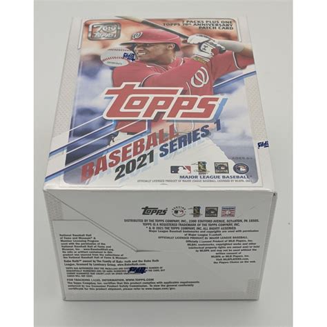 Factory Sealed 7 Pack Blaster Box 2021 Topps Series 1 Baseball Cards