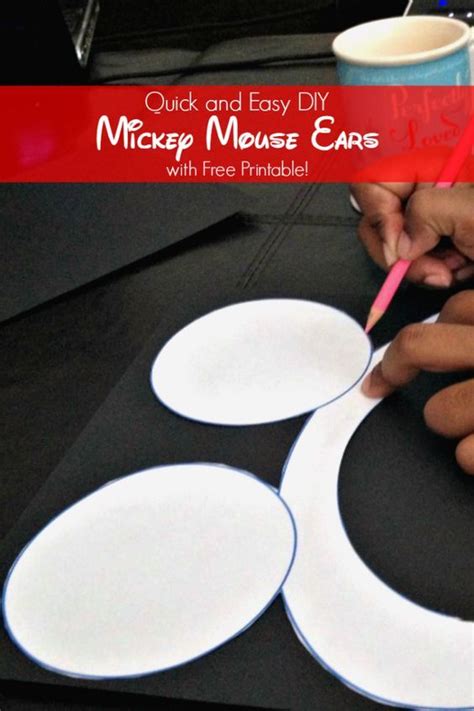 DIY Printable Mickey Mouse Ear Template The Mama Zone Mickey Mouse