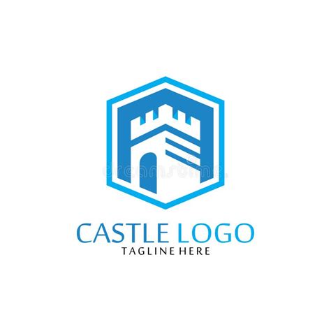 Vector Castle Logo Icon Template Stock Vector Illustration Of Knight