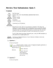 Quiz 3 Docx Review Test Submission Quiz 3 Content User Course Test