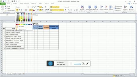 Hacer Lista Con Calificaciones En Excel Youtube