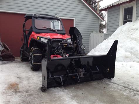 Polaris Rzr With Bercomac Snowblower The Largest Community For Snow Plowing And Ice Management