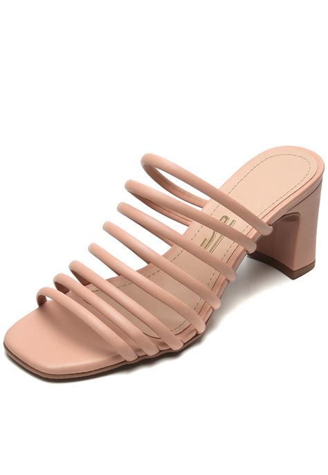 Tamanco Santa Lolla Tiras Nude Compre Agora Dafiti Brasil