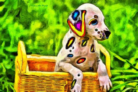 Colorful Dalmatian Baby 912 Pa Painting By Leonardo Digenio Fine