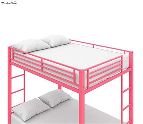 Buy Pilio Metal Bunk Bed Pink Online In India At Best Price Modern