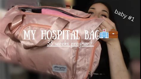 Whats In My Hospital Bag🏥🤰🏻 38 Weeks Pregnant🩷 Youtube