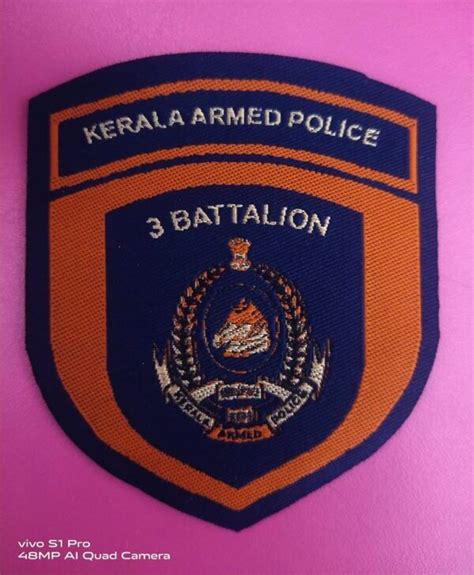 Formation Badge For Kerala Armed Police 3 Battalion Kerala Police