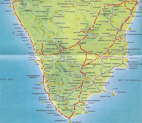 South Indian Railway Route Map Draw A Topographic Map