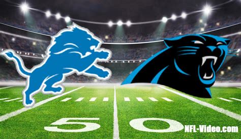 Detroit Lions Vs Carolina Panthers Full Game Replay 2023 NFL Preseason