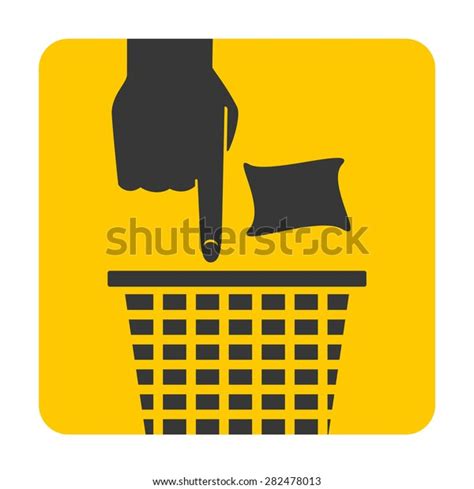 Put Trash Place Stock Vector Royalty Free