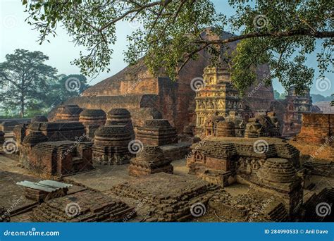 Vintage Ruins of Nalanda Mahavihara Mahavihara, 5th-century CE.at ...