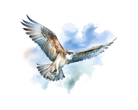 Osprey Clipart 12 High Quality S Instant Download Card Making