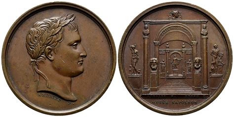 Napoléon I 1804 1814 1815 Bronzemedaille o J 1804 Slg Julius