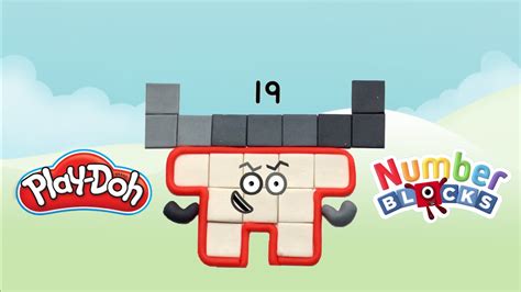 Making Numberblocks 19 With Play Doh How To Make Numberblocks With Play Doh Numberblocks