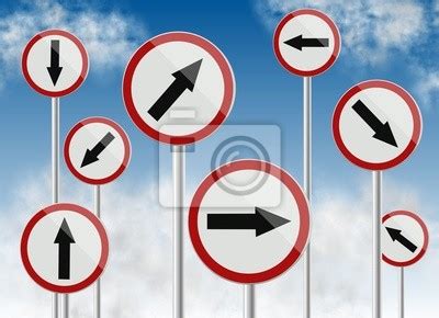 Direction Traffic Signs Wall Stickers Anywhere Traffic Sign Warning