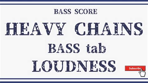 【loudness】ベーススコア「heavy Chains」 Bass Score 「thunder In The East」 Youtube