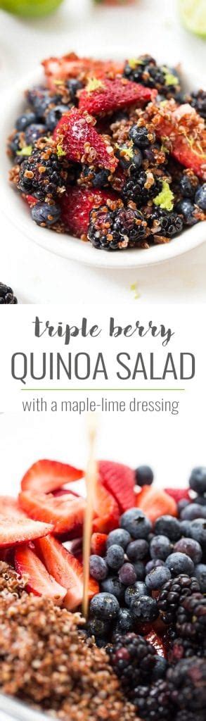 Maple Lime Triple Berry Quinoa Salad Simply Quinoa