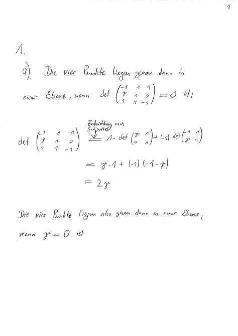 Klausur lsg Lösungen zur Altklausur von 14 15 Höhere Mathematik 2