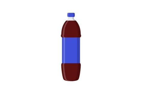 Plastic Bottle With Carbonated Drink For Graphic By Pchvector