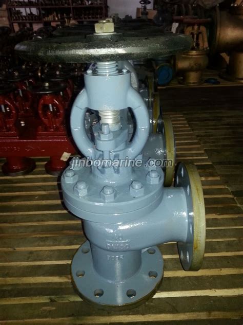 Marine Cast Steel Angle Screw Down Globe Check Valve Gb T Type