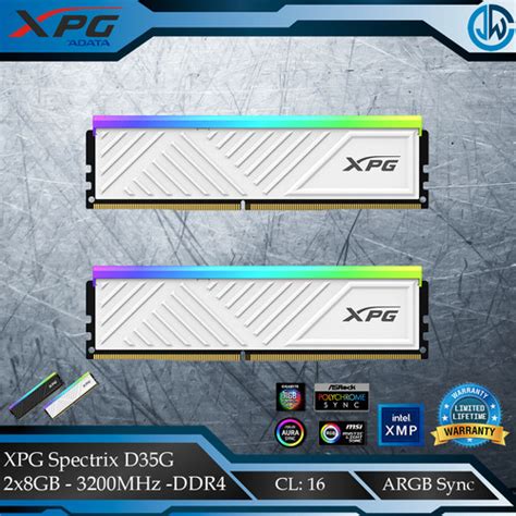 Jual Adata Xpg Spectrix D35g 2x8gb Ddr4 3200mhz Ram Rgb 16gb Pc256008gbx2 Hitam Kota