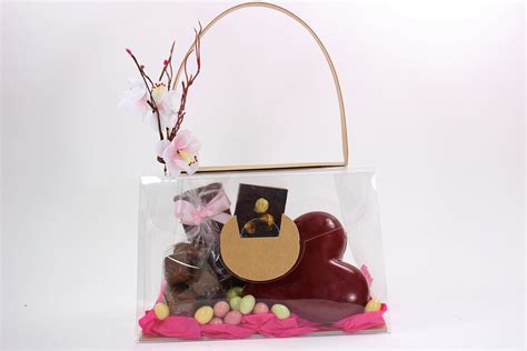 Sac Mains Transparent Coeur Et Chocolats Sactranschoc Vente De