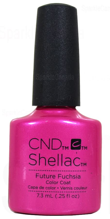 Cnd Shellac Future Fuchsia By Cnd Shellac 12 1858 Sparkle Canada One Nail Polish Place