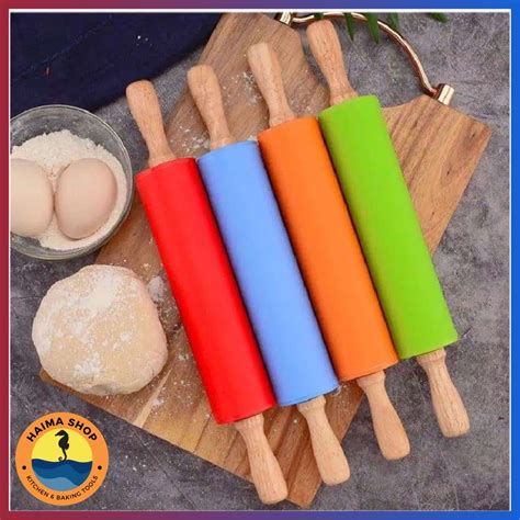 Jual Rolling Pin Silicone Penggiling Adonan Bahan Silicone Dengan