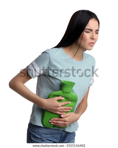 Woman Using Hot Water Bottle Relieve Stock Photo Shutterstock