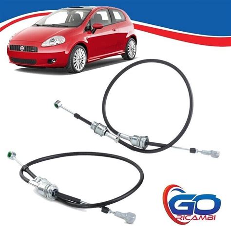 Coppia Cavi Cavo Leva Cambio Comando Marce Fiat Grande Punto