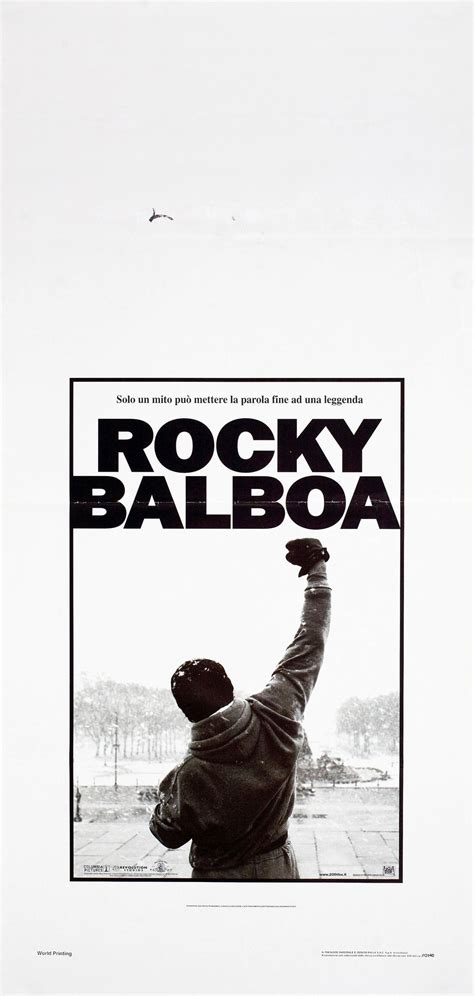 Rocky Balboa Original 2006 Italian Locandina Movie Poster - Posteritati ...