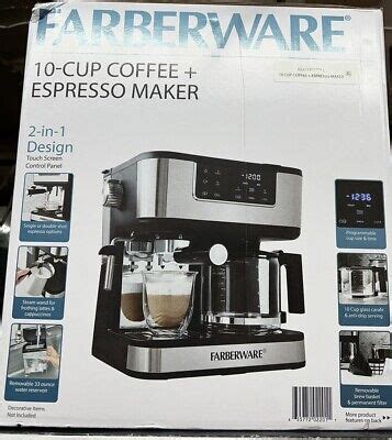 New Farberware Dual Brew Cup Coffee Espresso Machine Ebay