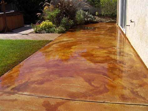 Stained Concrete Patios Stained Decorative Concrete San Luis