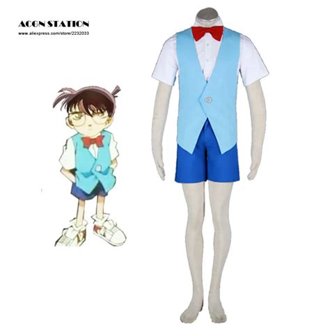 2018 Customize For Adults Hot Detective Costumes Detective Conan Conan 2th Cotton Polyester