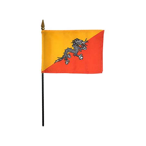 Bhutan Stick Flag Kengla Flag Co