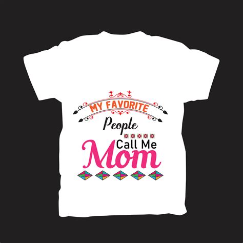 My favorite Coll me Mom T-shirt design 7754961 Vector Art at Vecteezy