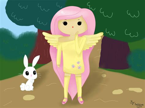 Anthro Fluttershy By Kukirra On Deviantart