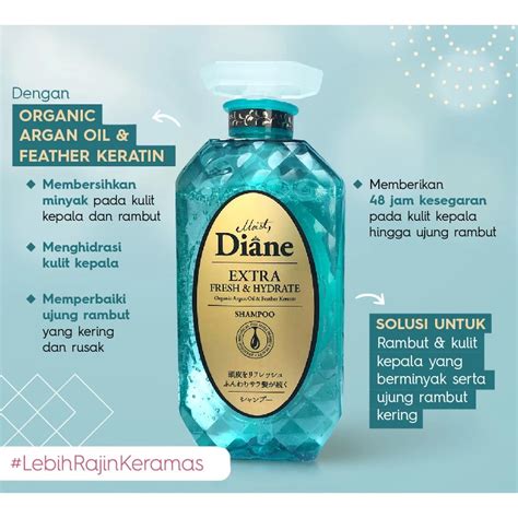 Jual Moist Diane Extra Freshandhydrate Shampootreatment 450ml Shopee