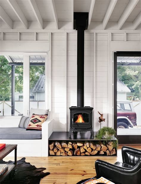 Perfect Wall House by Rauser Design | HomeAdore | Living Spaces | Pinterest | Wood stove hearth ...