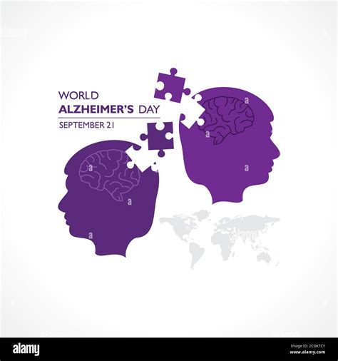 Vector Illustration Of World Alzheimers Day Observed On September 21